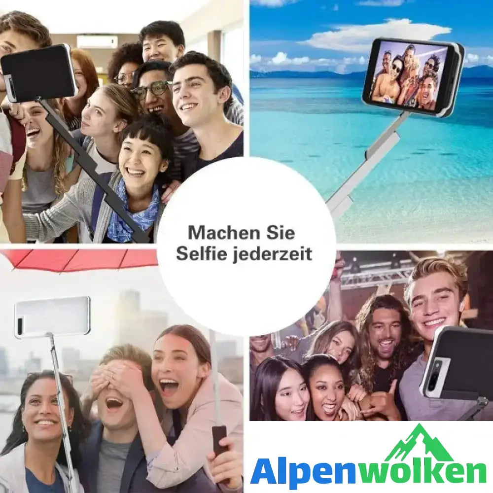 Alpenwolken - Bluetooth Selfie Stick Handy Hülle