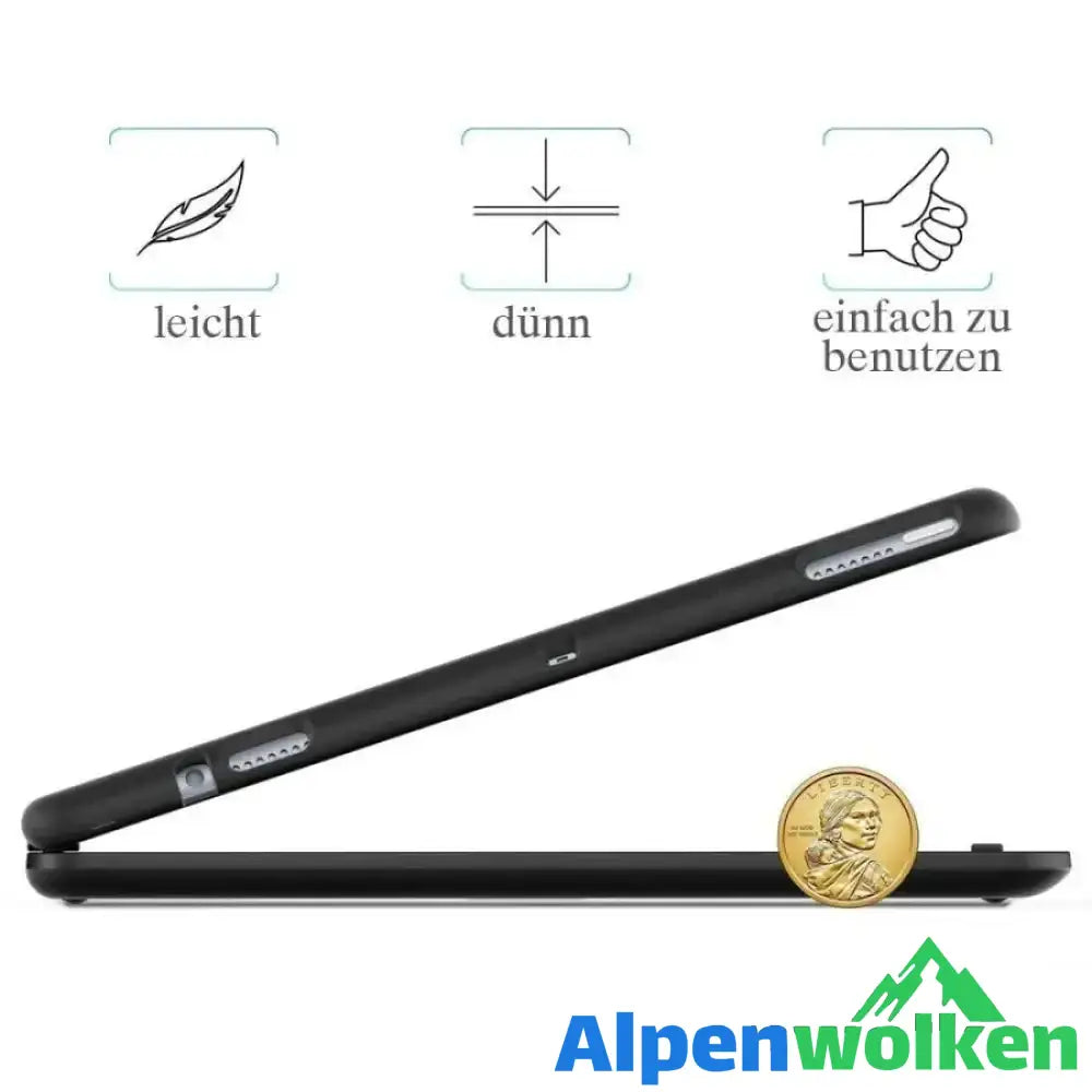 Alpenwolken - Bluetooth Tastatur mit Abdeckung für iPadmini4