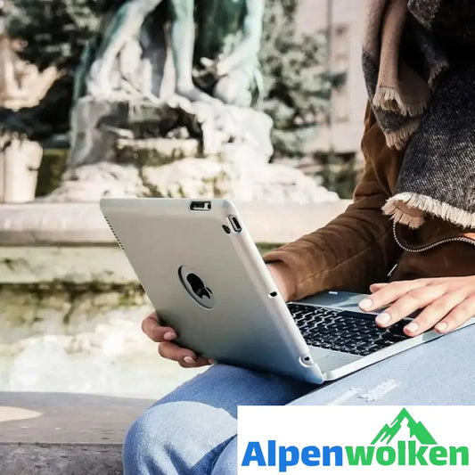 Alpenwolken - Bluetooth Tastatur mit Abdeckung für iPadmini4