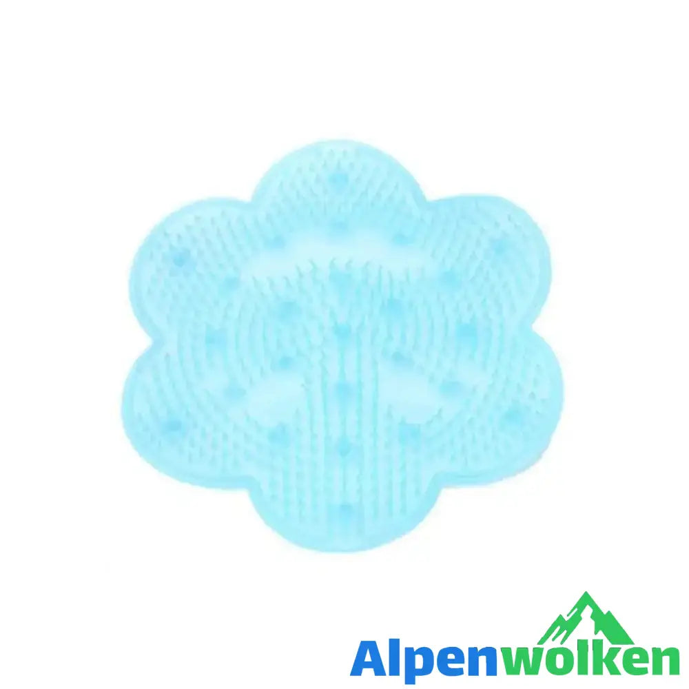 Alpenwolken - Blume Faul Badmassagekissen Blau