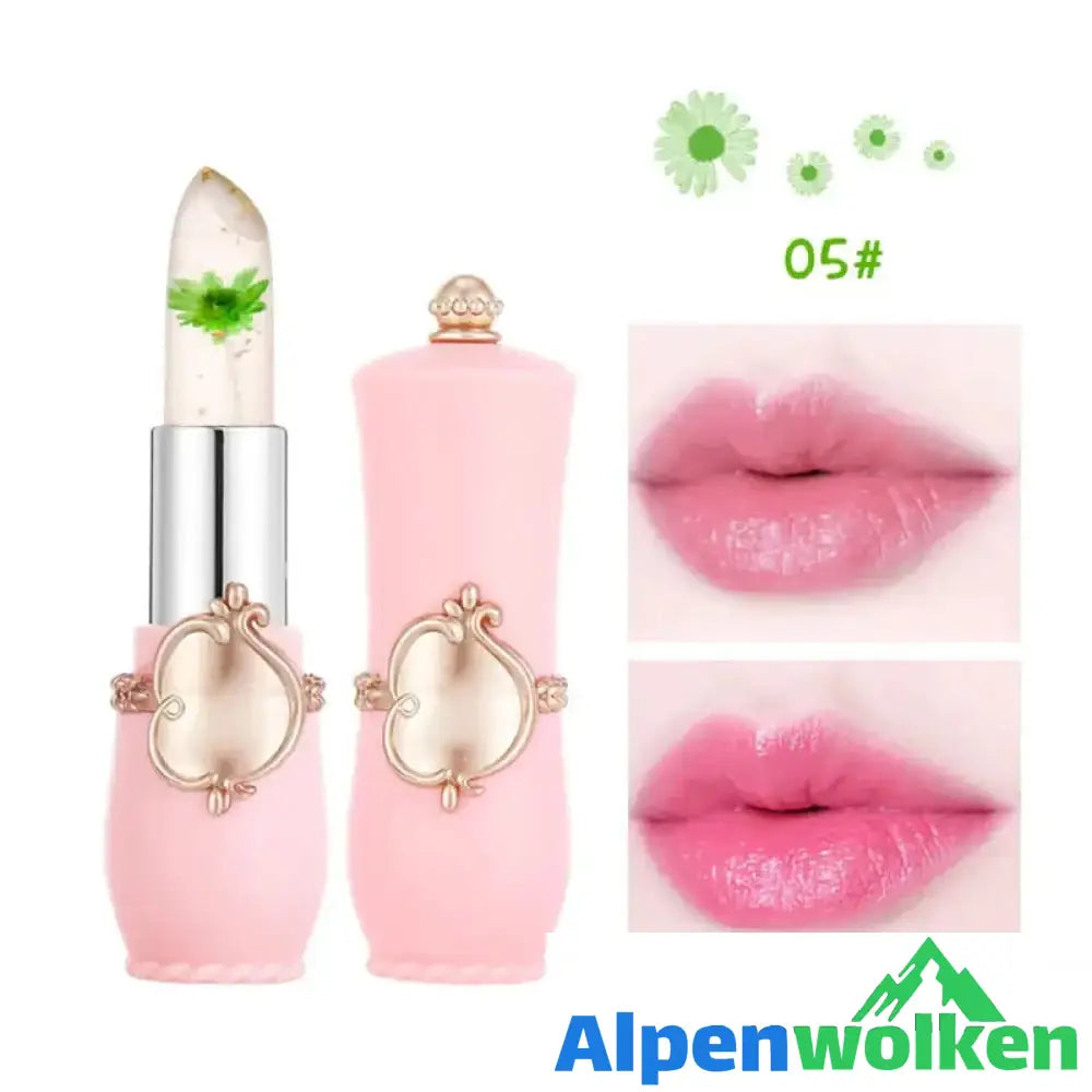 Blumen Temperaturempfindlicher Faebverändernder Lippenstift 05#Grasgrün