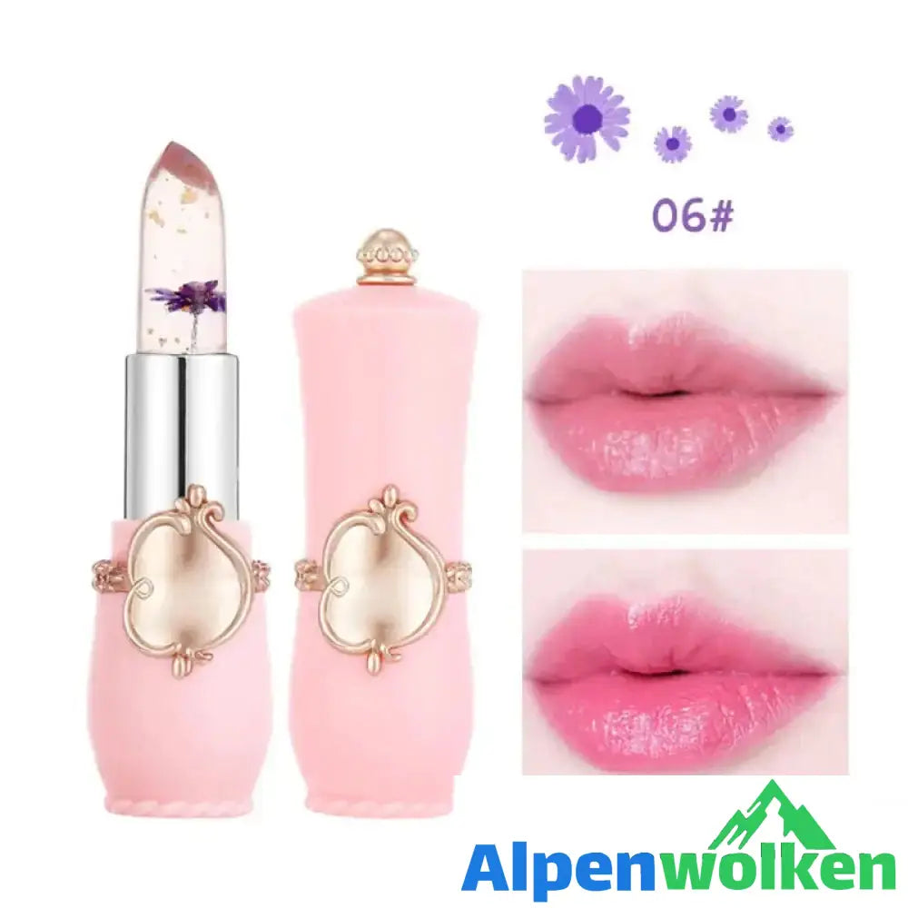 Blumen Temperaturempfindlicher Faebverändernder Lippenstift 06#Lila