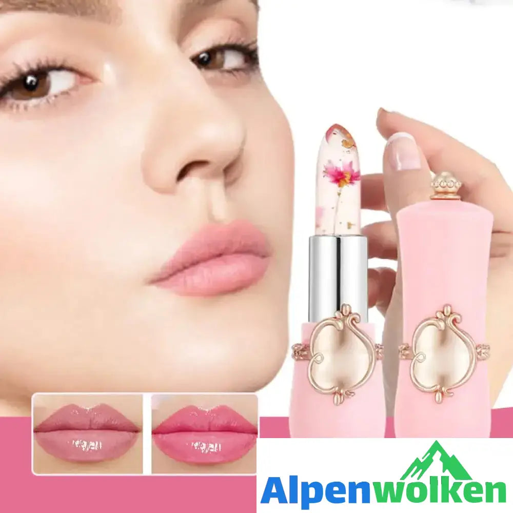 Alpenwolken - Blumen Temperaturempfindlicher faebverändernder Lippenstift