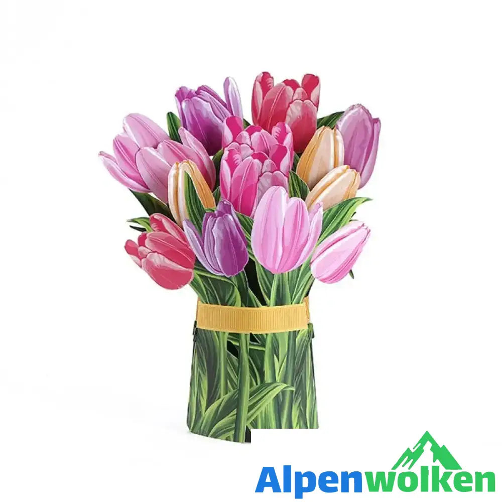 Alpenwolken - Blumenstrauß aus Papier zum Valentinstag und Muttertag