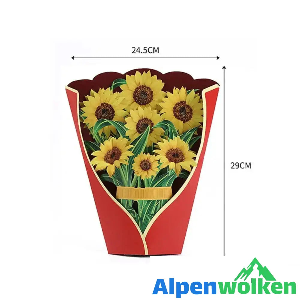 Alpenwolken - Blumenstrauß aus Papier zum Valentinstag und Muttertag