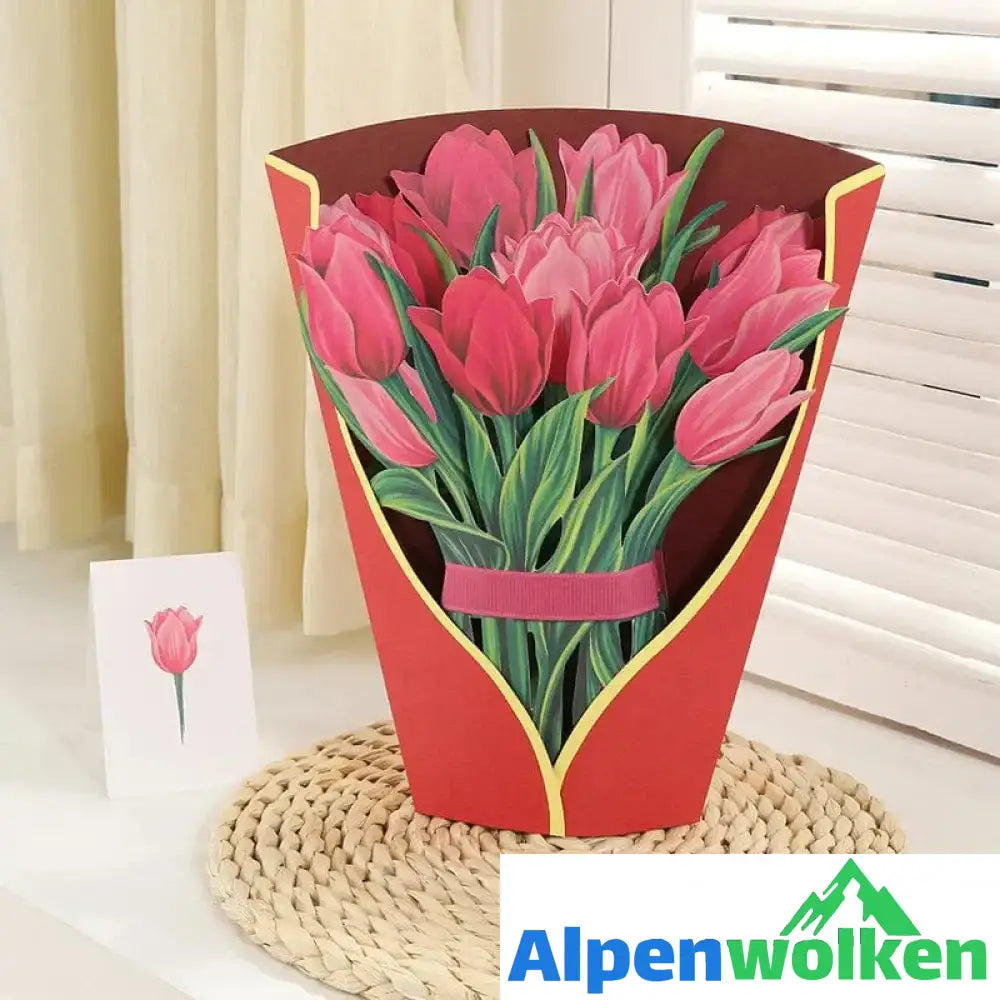 Alpenwolken - Blumenstrauß aus Papier zum Valentinstag und Muttertag