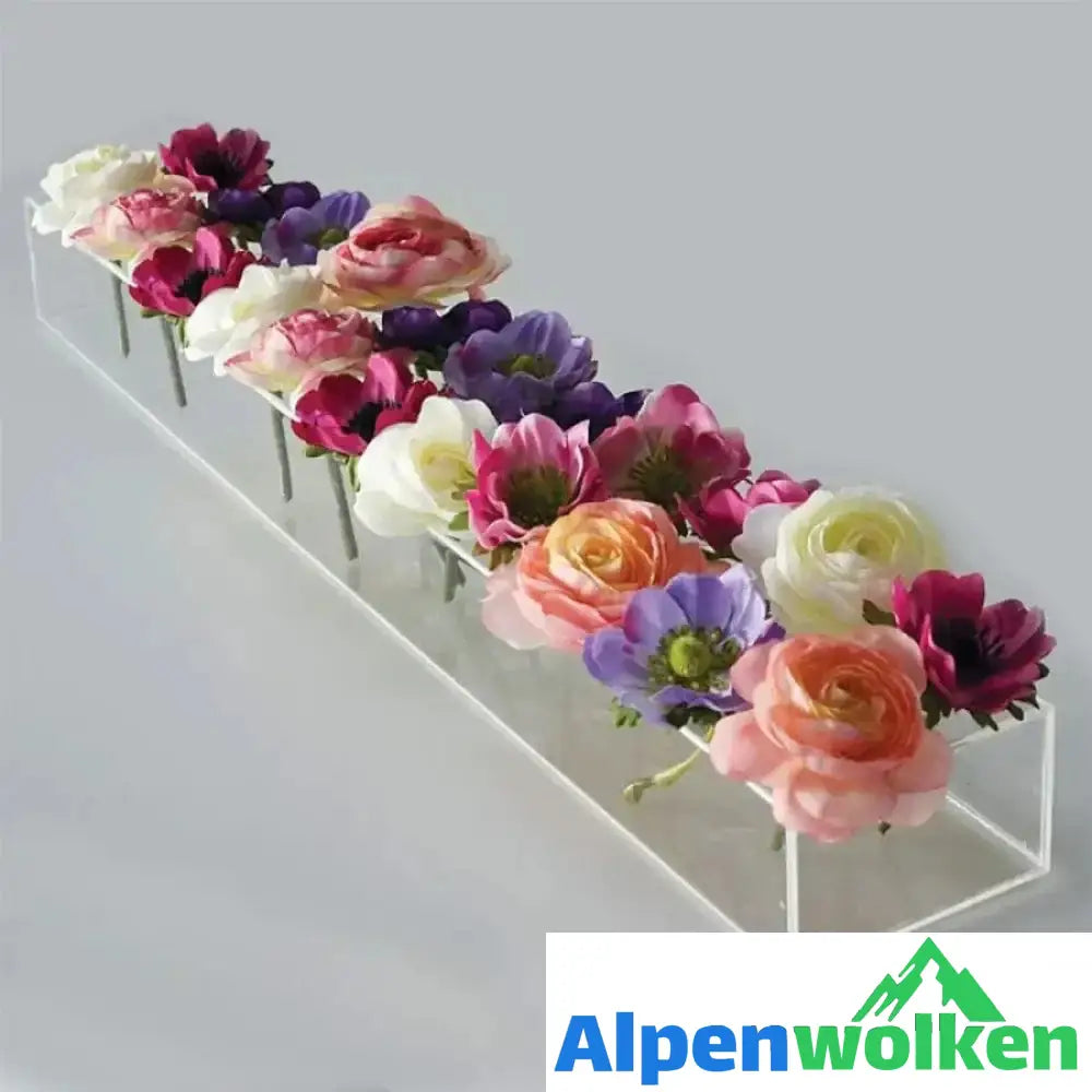 Alpenwolken - Blumenvase aus klarem Acryl