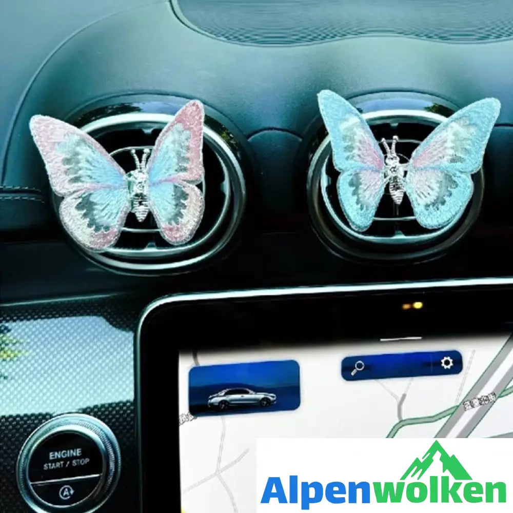 Alpenwolken - Borduurwerk Geurvlinder Decoratie