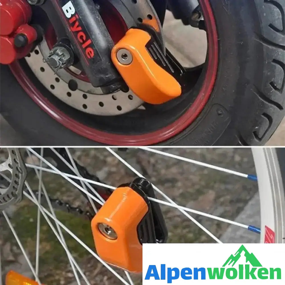 Alpenwolken - Bremsscheibenschloss Alarm für Motorrad und Fahrrad