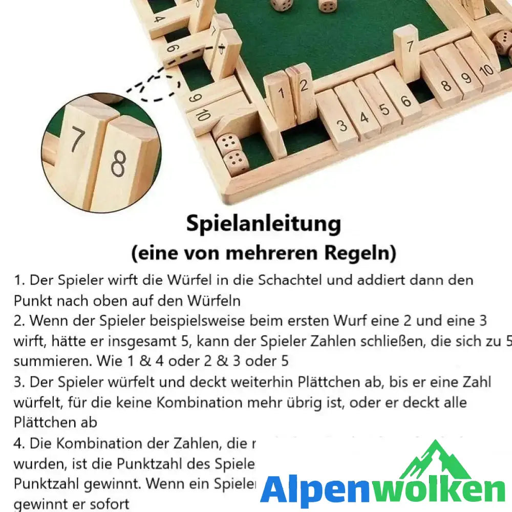 Alpenwolken - Brettspiel aus Holz