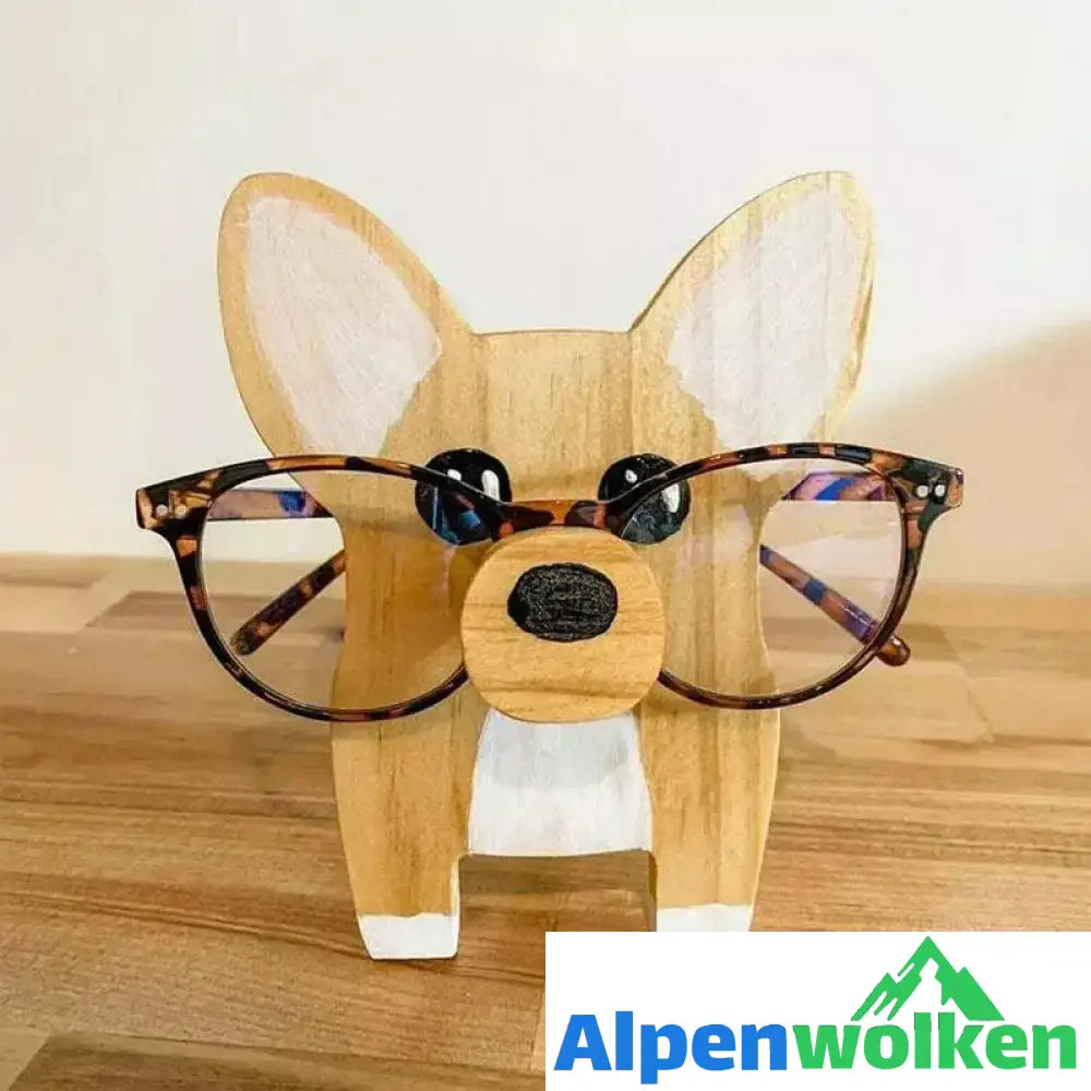 Alpenwolken - Brillengestell aus Holz Hund