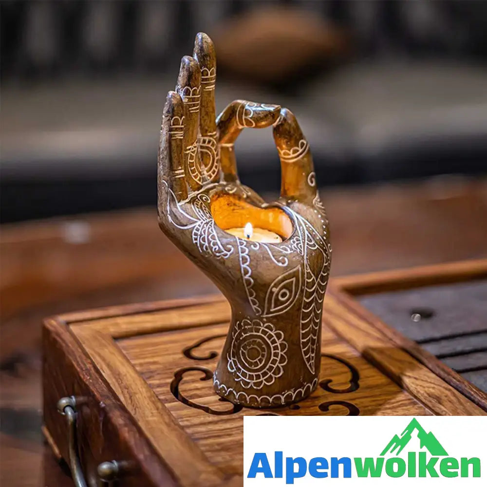 Alpenwolken - Buddha Hand Kerzenhalter