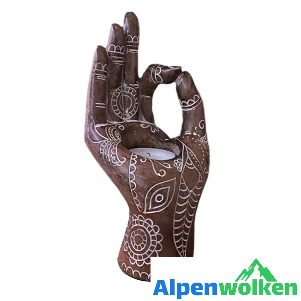 Alpenwolken - Buddha Hand Kerzenhalter