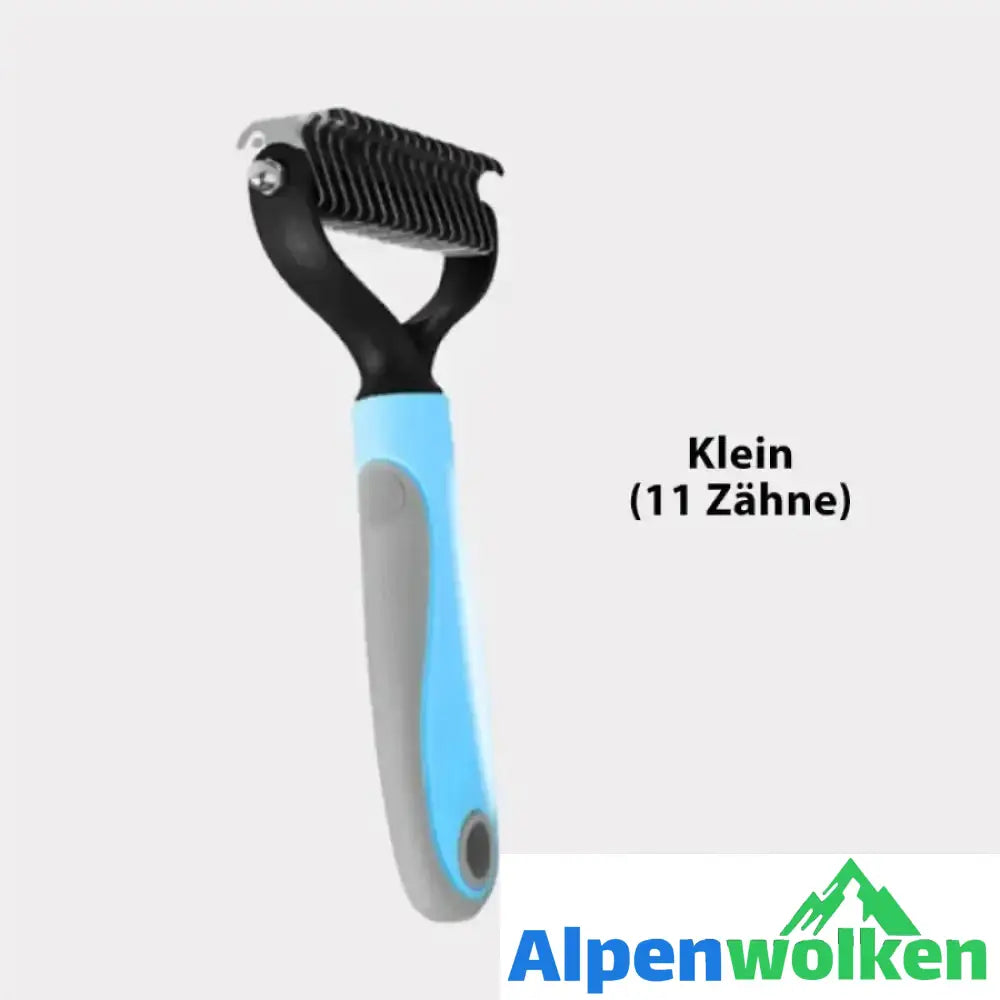 Alpenwolken - Bürste für die Haustierpflege blau klein