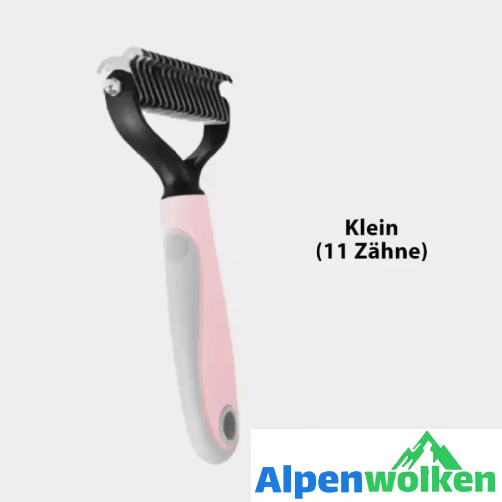 Alpenwolken - Bürste für die Haustierpflege rosa klein