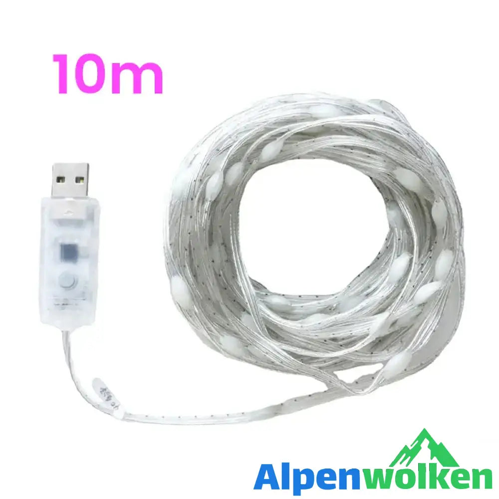 Alpenwolken - 💡🌈Bunte Fernbedienungslichter😎 🎇10m(100 Lampe)🎇