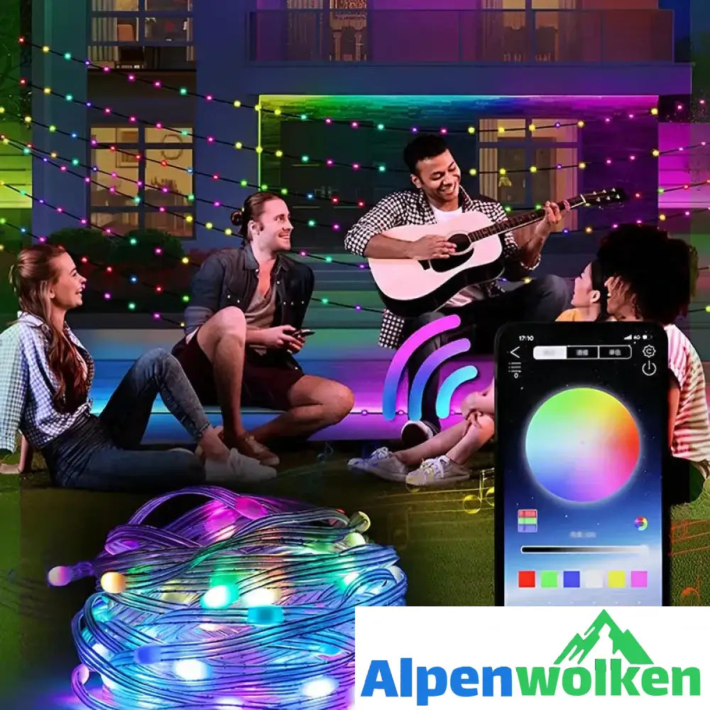 Alpenwolken - 💡🌈Bunte Fernbedienungslichter😎