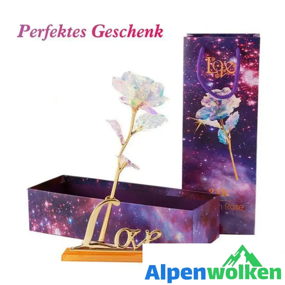 Alpenwolken - Bunte Galaxy Rose