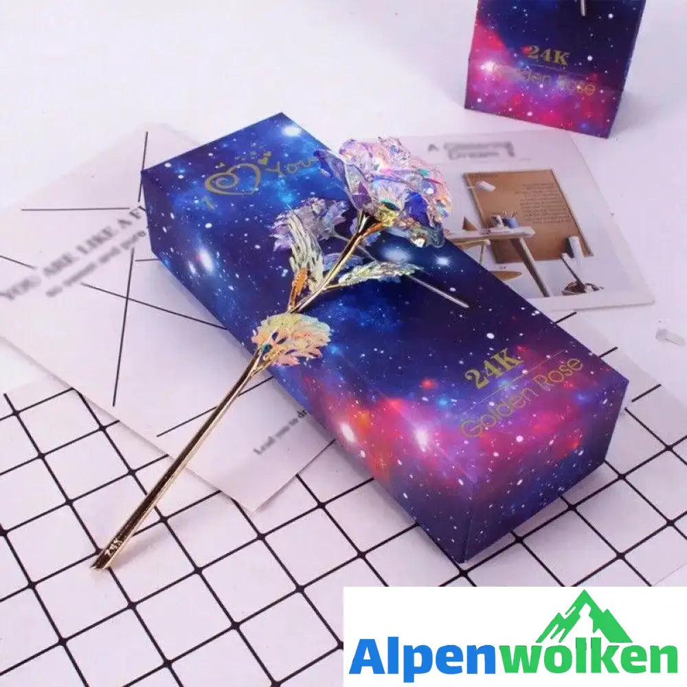 Alpenwolken - Bunte Galaxy Rose