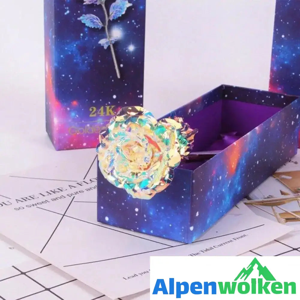 Alpenwolken - Bunte Galaxy Rose