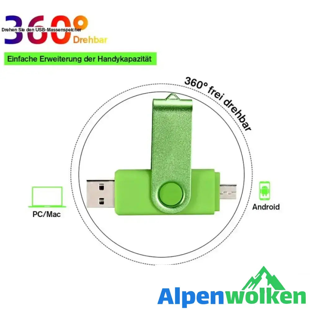 Alpenwolken - Bunter USB- Massenspeicher