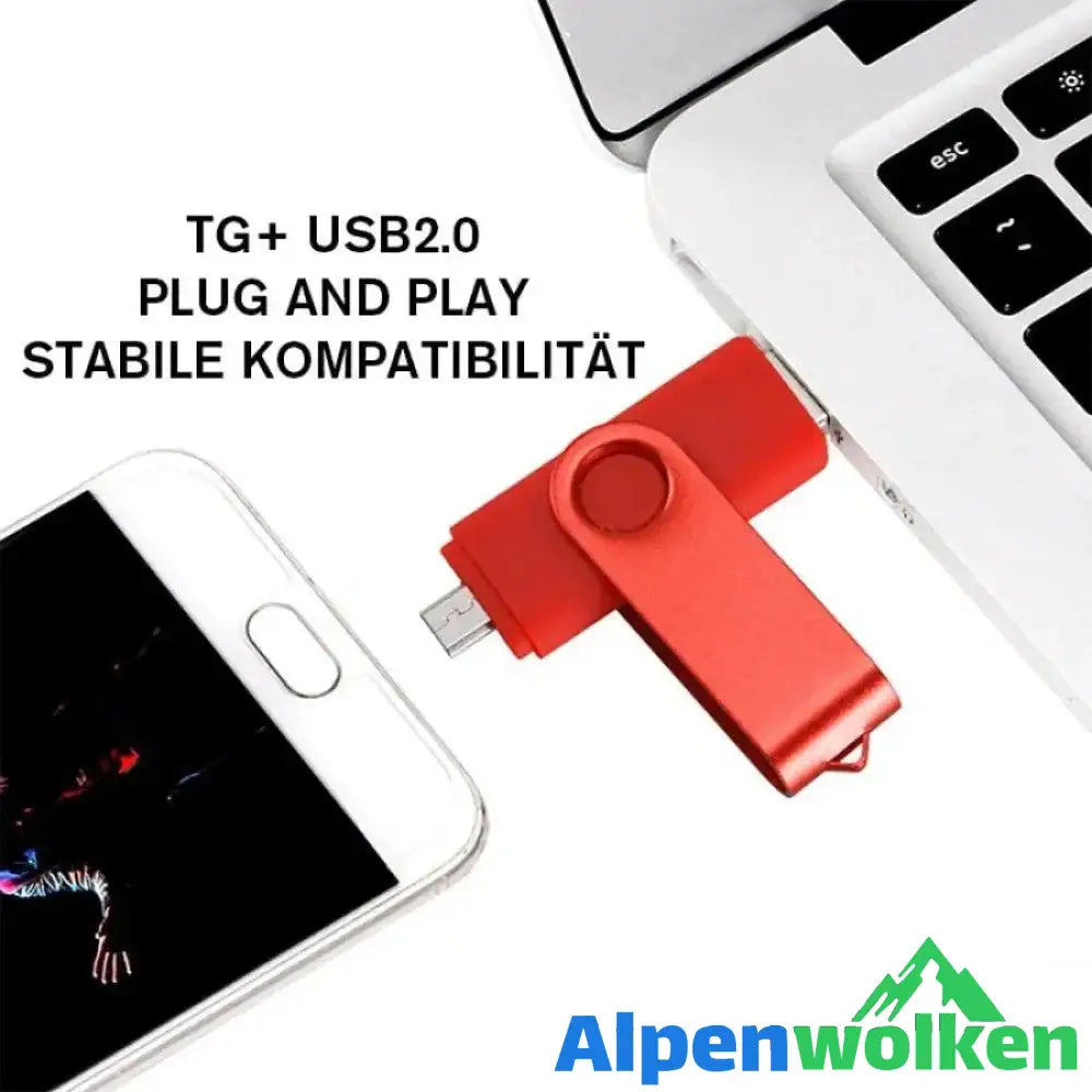 Alpenwolken - Bunter USB- Massenspeicher