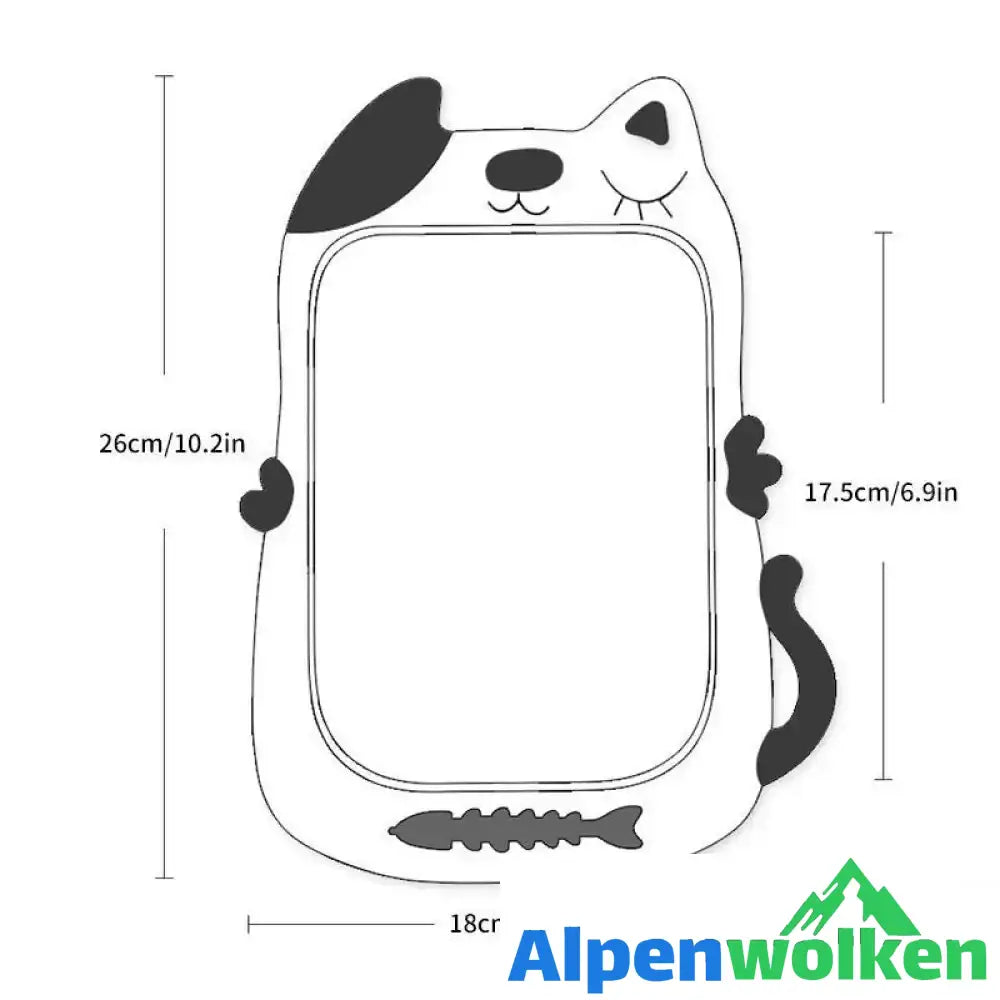 Alpenwolken - Buntes magnetisches LCD-Schreibtablett