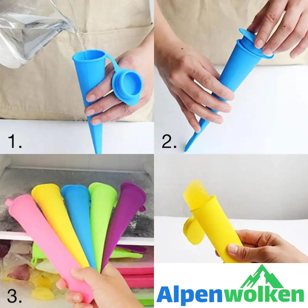 Alpenwolken - Buntes Silikon Eis Pop Mould