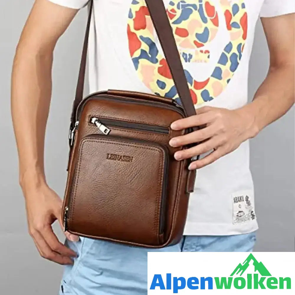 Alpenwolken - Business Umhängetasche für Herren