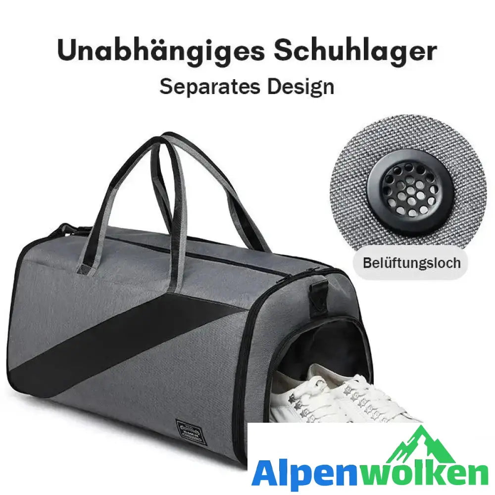 Alpenwolken - Cabrio Kleidersack mit nasser Tasche, Cuff on Garment Duffel Bag für Männer & Frauen