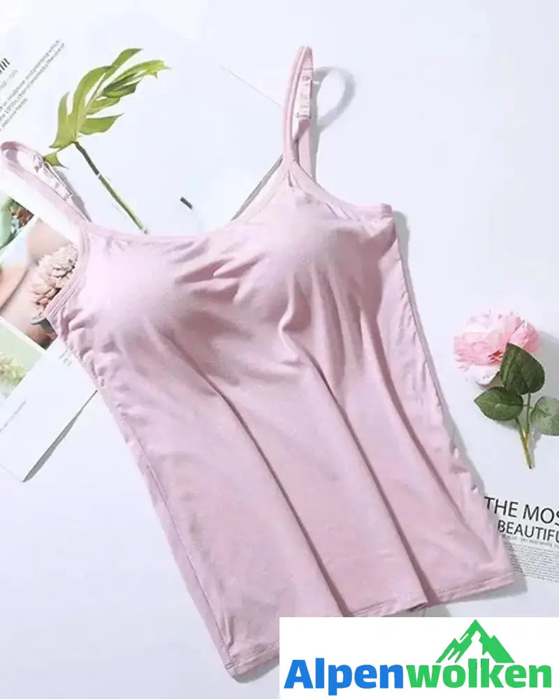 Alpenwolken - Camisole mit integriertem BH Rosa