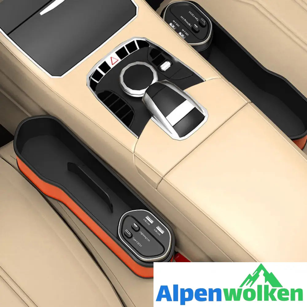 Alpenwolken - Car Seat Gap Filling Wireless Charging Storage Box