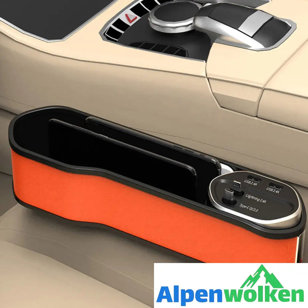 Alpenwolken - Car Seat Gap Filling Wireless Charging Storage Box