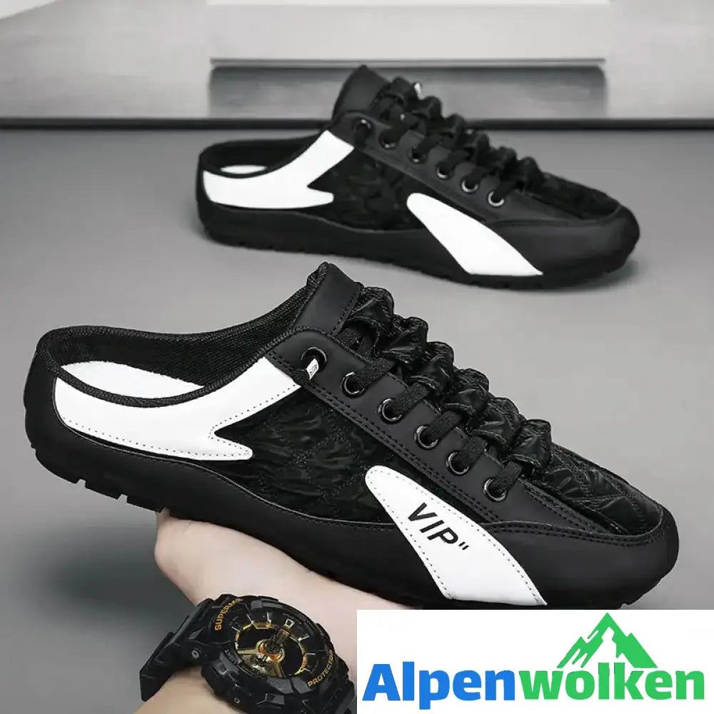 Alpenwolken - Casual Slip-on Halb Hausschuhe