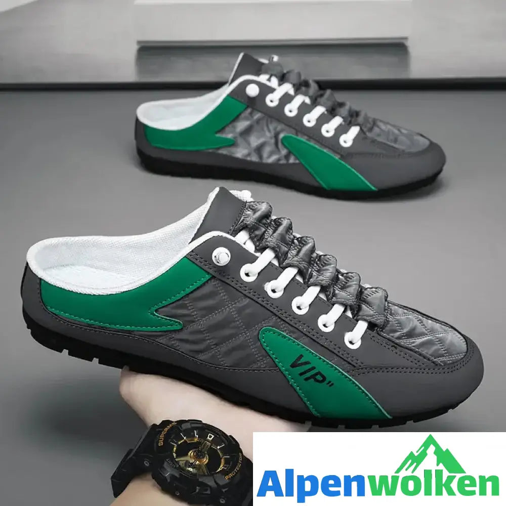 Alpenwolken - Casual Slip-on Halb Hausschuhe