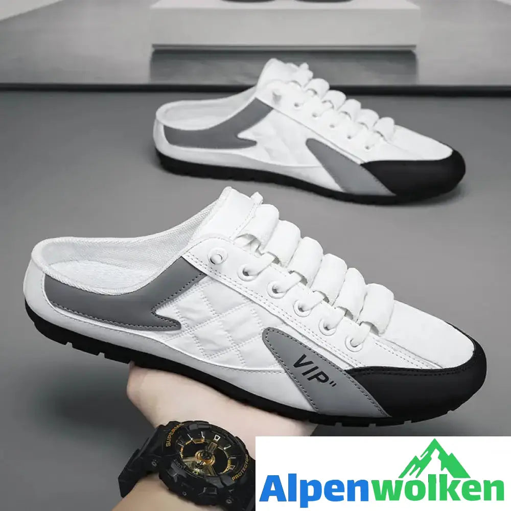 Alpenwolken - Casual Slip-on Halb Hausschuhe