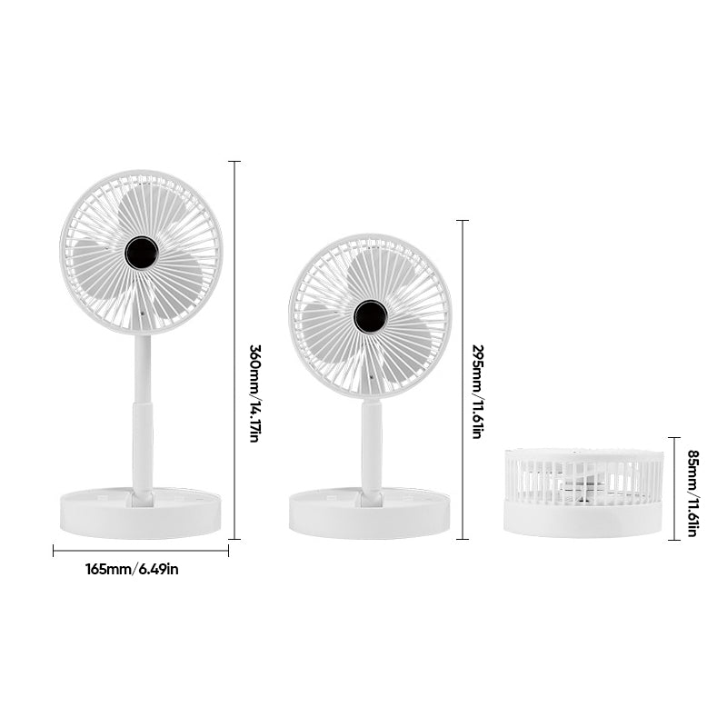 Alpenwolken - Teleskop-Klappventilator