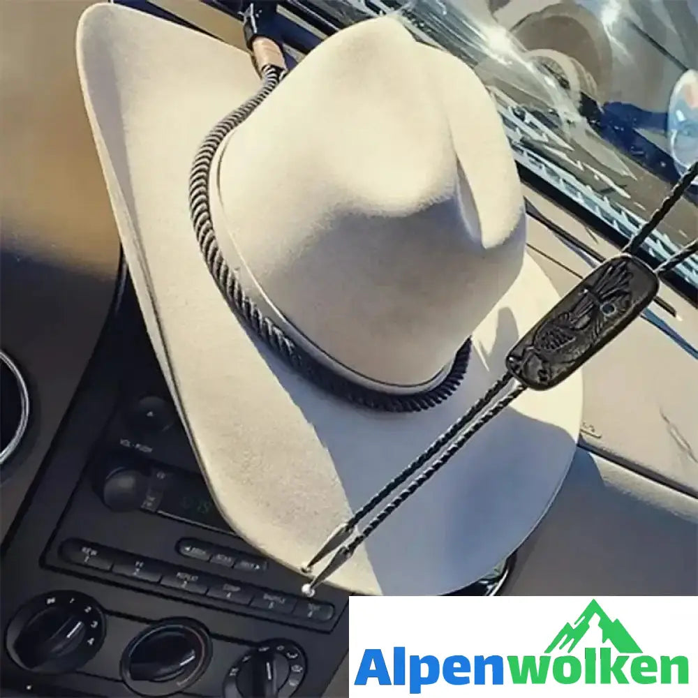 Alpenwolken - Cowboyhuthalter für Ihr Fahrzeug schwarz