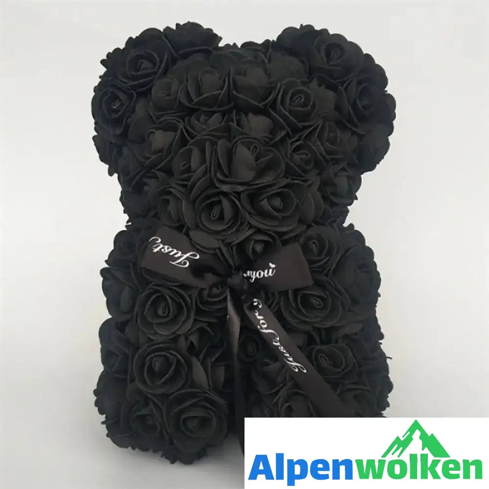 Alpenwolken - Dämmerlicht™ Der blumenförmige Teddy für eine blühende Überraschung! Schwarz