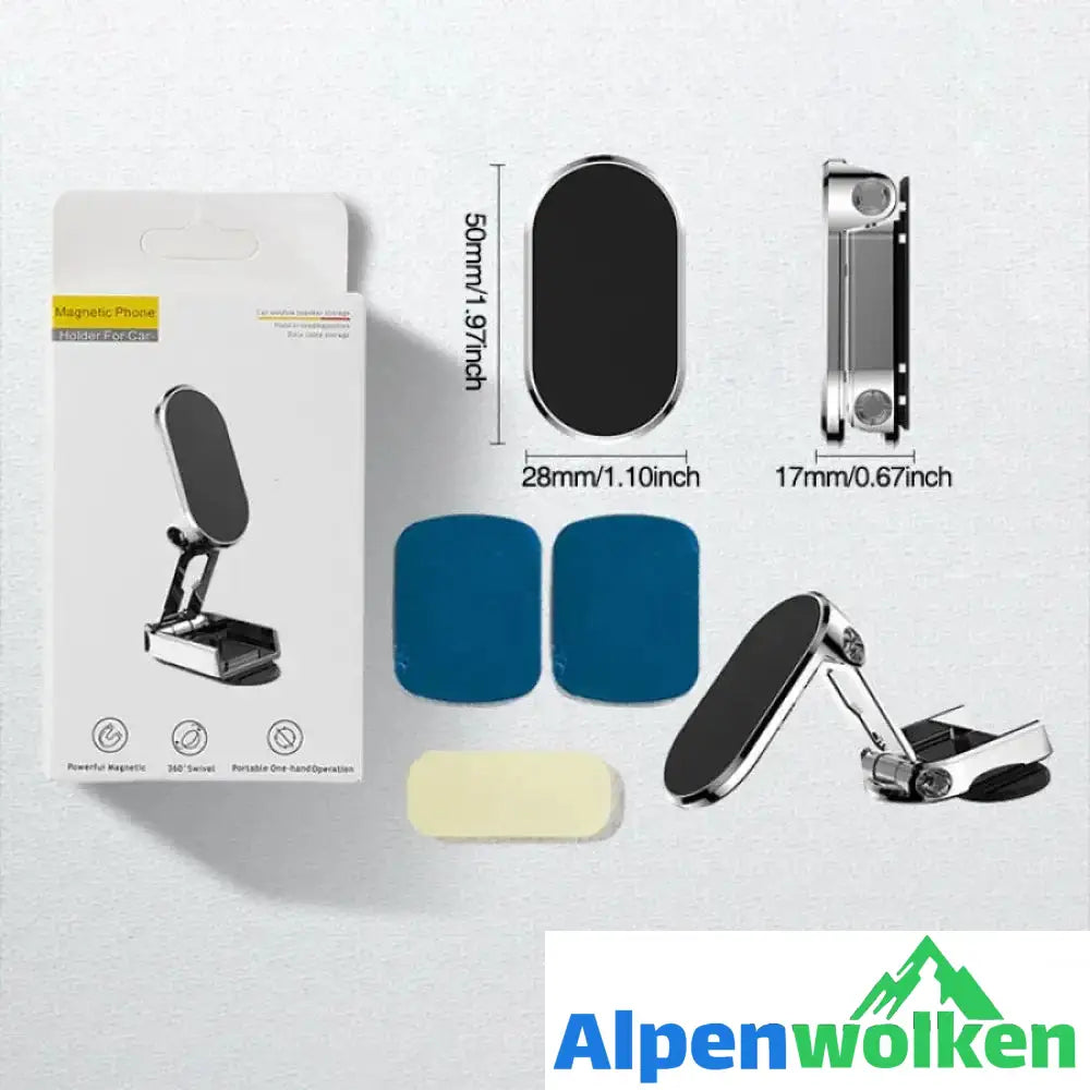 Alpenwolken - Dämmerlicht-Klappbarer Autotelefonhalter aus Metall