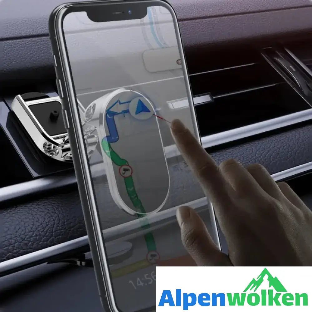 Alpenwolken - Dämmerlicht-Klappbarer Autotelefonhalter aus Metall