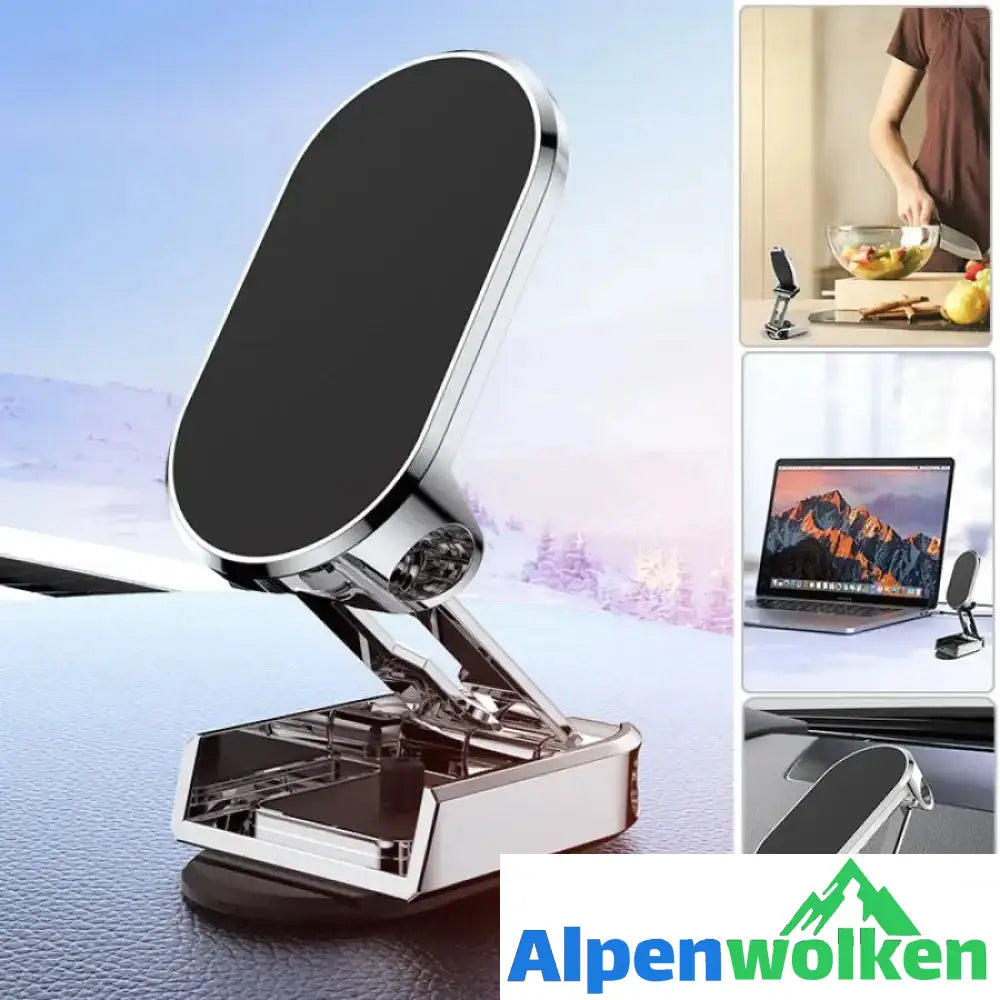 Alpenwolken - Dämmerlicht-Klappbarer Autotelefonhalter aus Metall