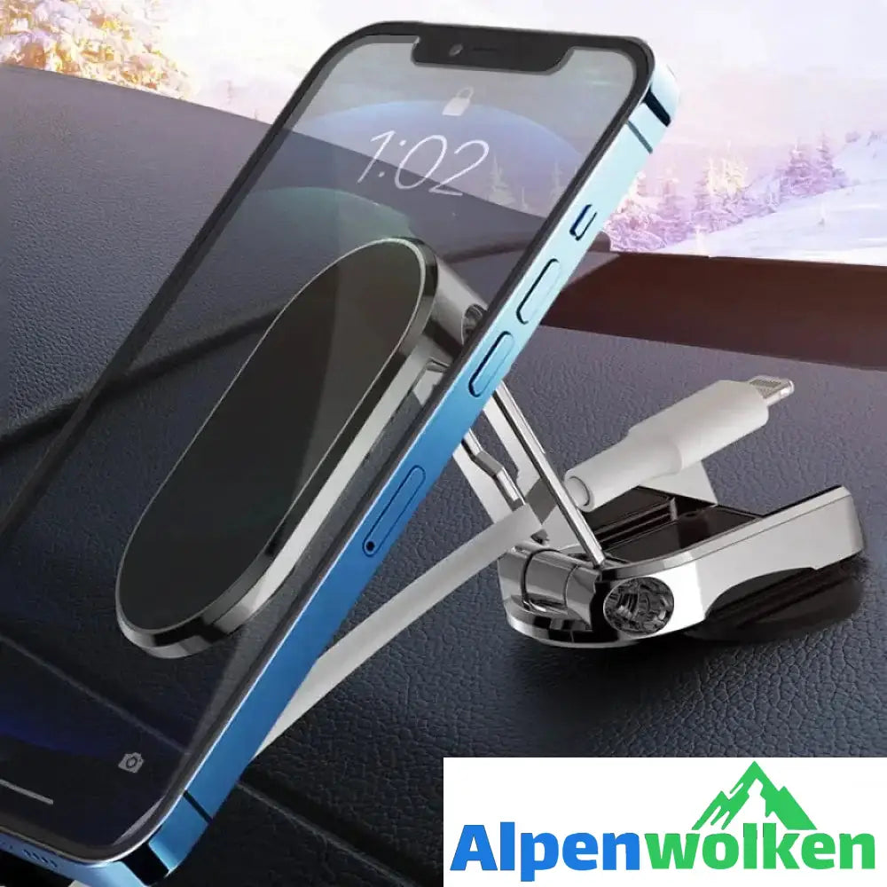 Alpenwolken - Dämmerlicht-Klappbarer Autotelefonhalter aus Metall