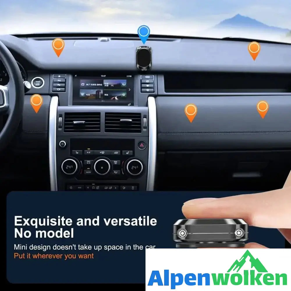 Alpenwolken - Dämmerlicht-Klappbarer Autotelefonhalter aus Metall