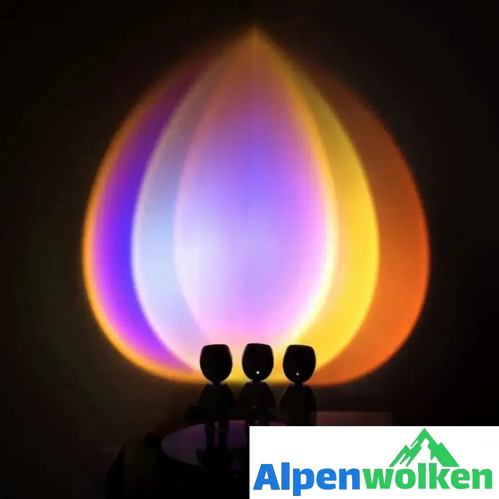 Alpenwolken - Dämmerlicht lampe Regenbogenatmosphäre LED Nachtlicht-Echtes