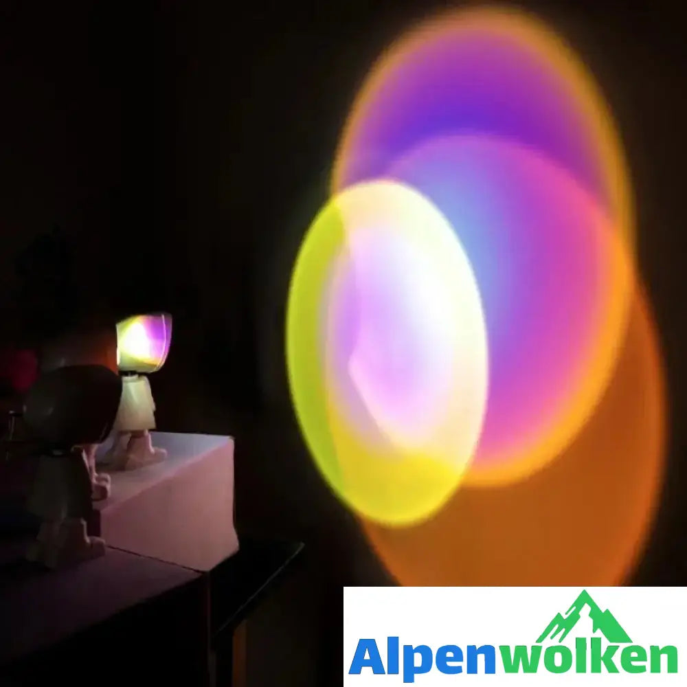 Alpenwolken - Dämmerlicht lampe Regenbogenatmosphäre LED Nachtlicht-Echtes