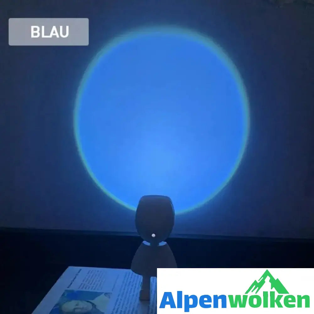 Alpenwolken - Dämmerlicht lampe Regenbogenatmosphäre LED Nachtlicht-Echtes Blau