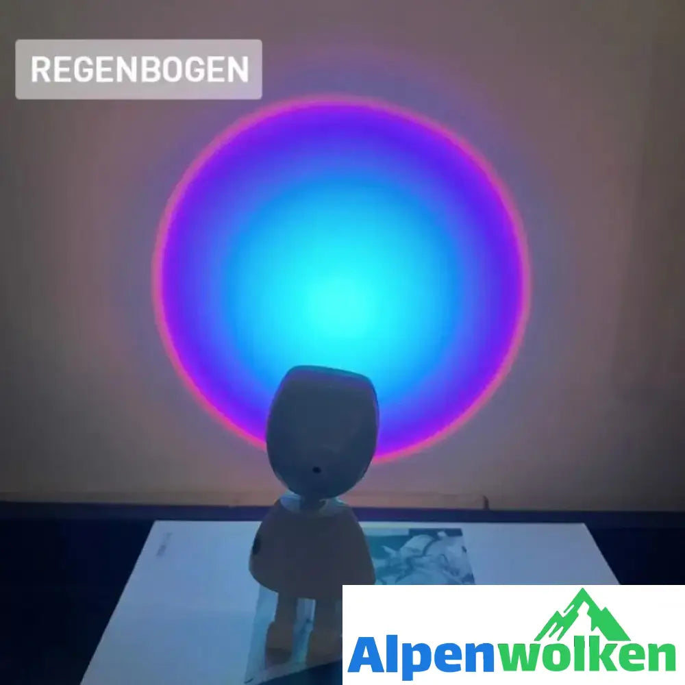 Alpenwolken - Dämmerlicht lampe Regenbogenatmosphäre LED Nachtlicht-Echtes Regenbogen