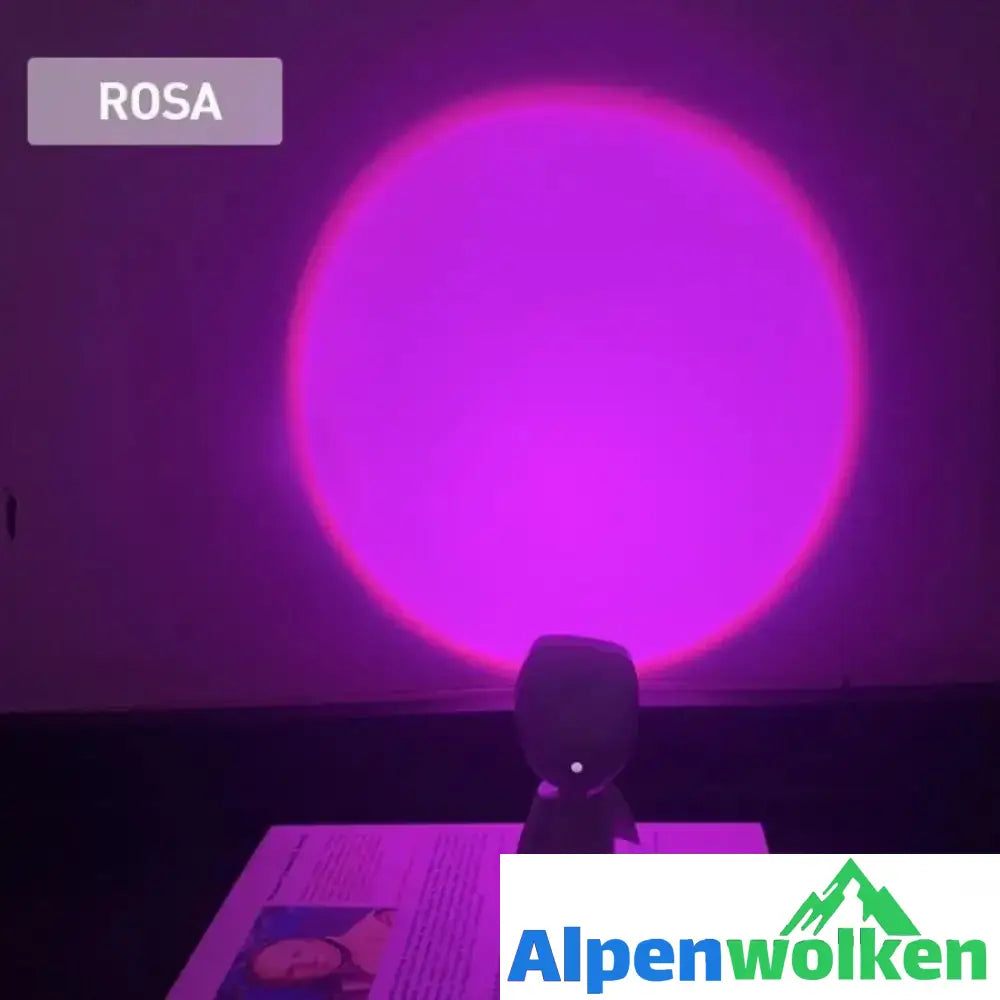 Alpenwolken - Dämmerlicht lampe Regenbogenatmosphäre LED Nachtlicht-Echtes Rosa