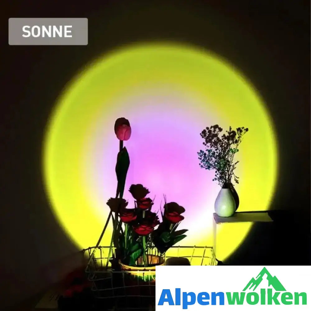 Alpenwolken - Dämmerlicht lampe Regenbogenatmosphäre LED Nachtlicht-Echtes Sonne